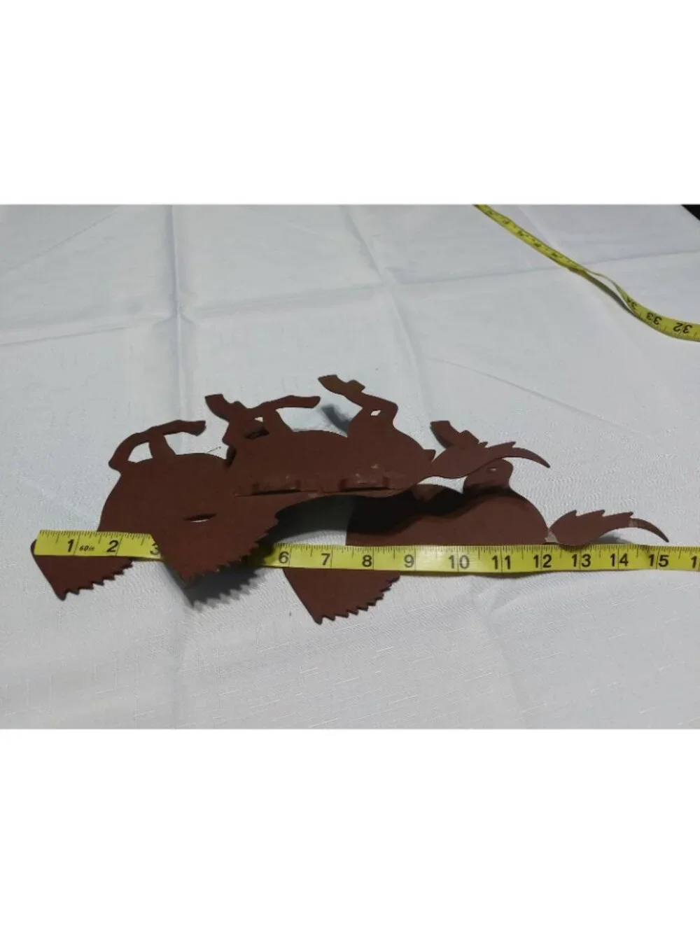 Horses Ponies Metal Silhouette Wall Hanging Plague Brown READ 15x6